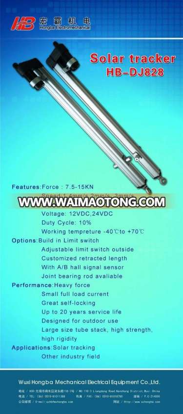 Linear Actuator for Solar Tracker